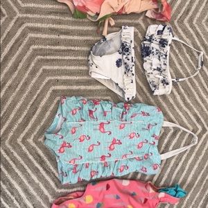Lot of 4 toddler girl swim 2t. Name Brand